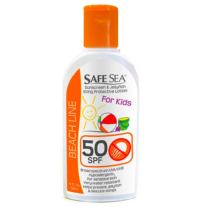 Kids Safe Sea Anti Jellyfish Sunblock SPF50 Sunscreen Lotion Sting Protection