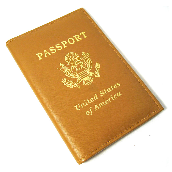 1 Slim Genuine Leather Travel Passport Wallet Holder RFID Card Case Travel Cover