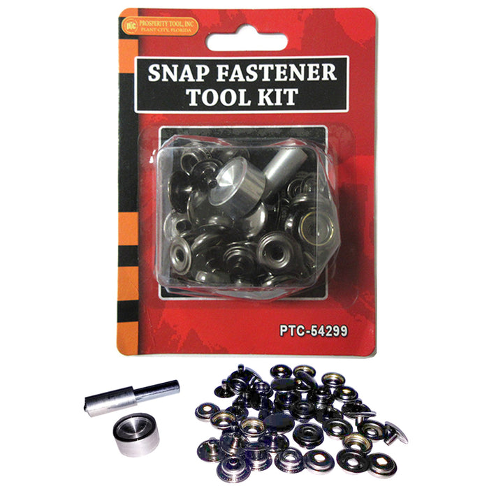 Metal Snap Fastener Tool Kit Leather Buttons Press Studs Grommet Set Clothing