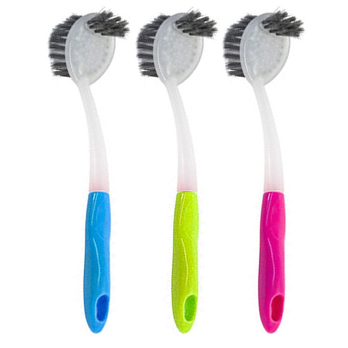 1 X Kitchen Scrub Brush Sink Dish Washing Vegetable Scrubber Multi Purpose Clean
