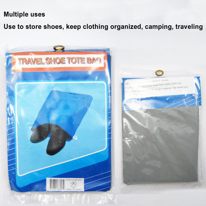 3Pc Waterproof Laundry Bag Heavy Duty Shoe Bags Sized Drawstring Nylon College