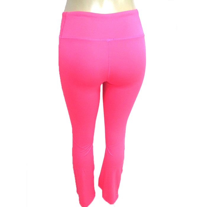 Women Yoga Running Sport Pants High Waist Leggings Fitness Gym Trousers Pink M