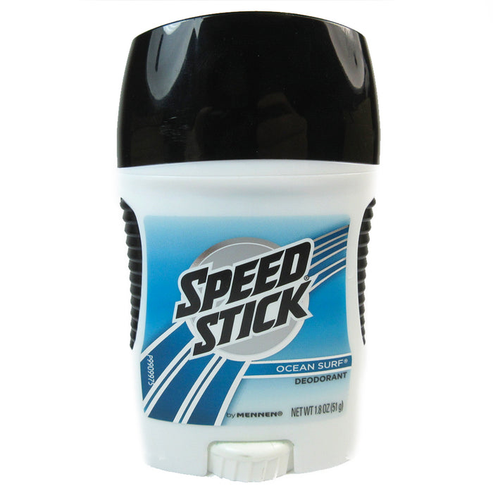 6 Pack Speed Stick Men's Deodorant Clear Ocean Surf Antiperspirant 24 Hour 1.8oz