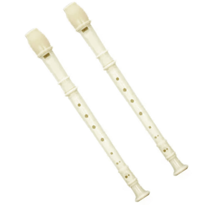 2 Plastic Musical Flute 8 Holes Woodnote Soprano Recorder Baroque Instrument New