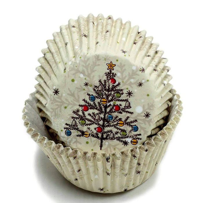 200X Holiday Cupcake Liners Christmas Tree Cake Muffin Baking Cups Party Dessert