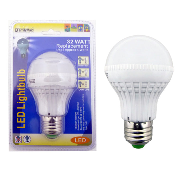 4 Pc Light Bulbs 32 Watts = 4W Energy Saving Bright White LED Lamp Home Lighting