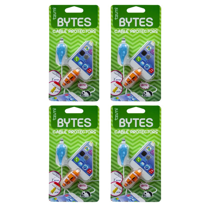 8 Pc Cord Bytes Cable Protector Clownfish Fish Protective Charging Charger Saver