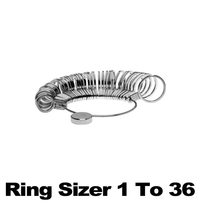 Ring Sizer Gauge Jewelers Finger Sizing Jewelry Tool 1 To 36 Measuring Tool Us !