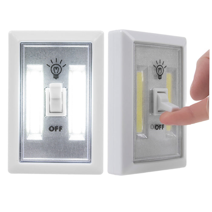 12 COB LED Wall Light Cordless Switch Wireless Closet Self Adhesive 240 Lumen
