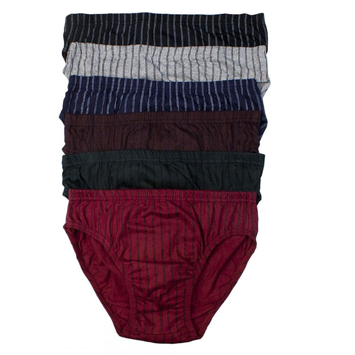 12 PCS Men Underwear 100% Cotton Bikinis Briefs Medium Size 32-34 Lined Knocker