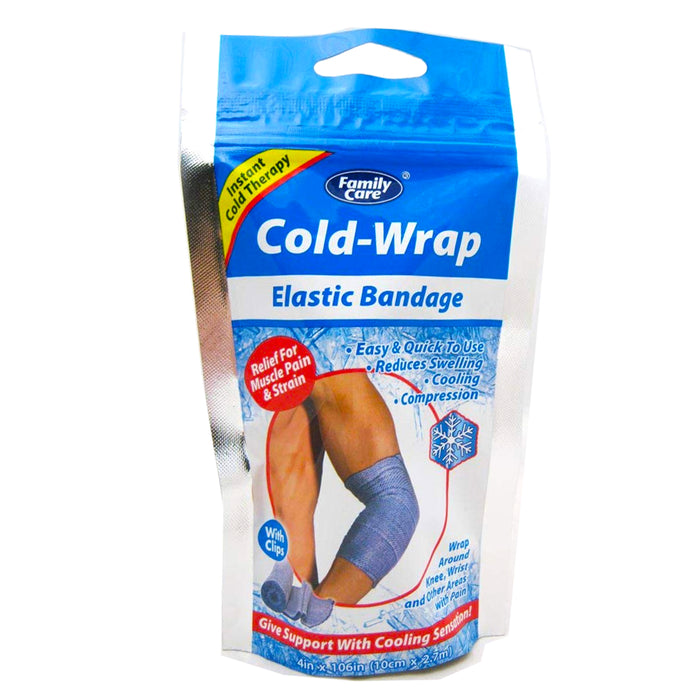 2X Ice Wrap Cold Elastic Bandage Muscle Pain Relief Knee Wrist Ankle Compression