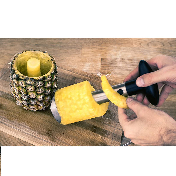 2 Pineapple Slicer Corer Cutter Stainless Steel Peeler Kitchen Easy Gadget Fruit