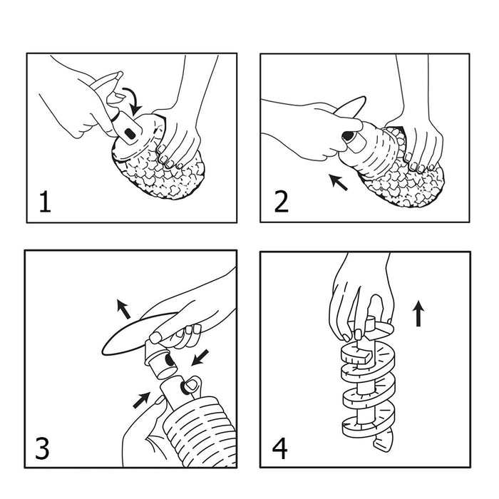 Pineapple Corer Slicer Kitchen Tool Gadget Fruit Cutter Peeler Stainless Steel
