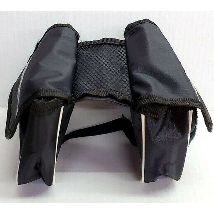 2 Pc Bicycle Bag Bike Bar Frame Pouch Case Black Durable Carry Keys Wallet Phone