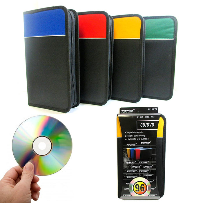 1 Pc CD Holder 96 Capacity DVD Case Storage Wallet Disc Media Book DJ Organizer