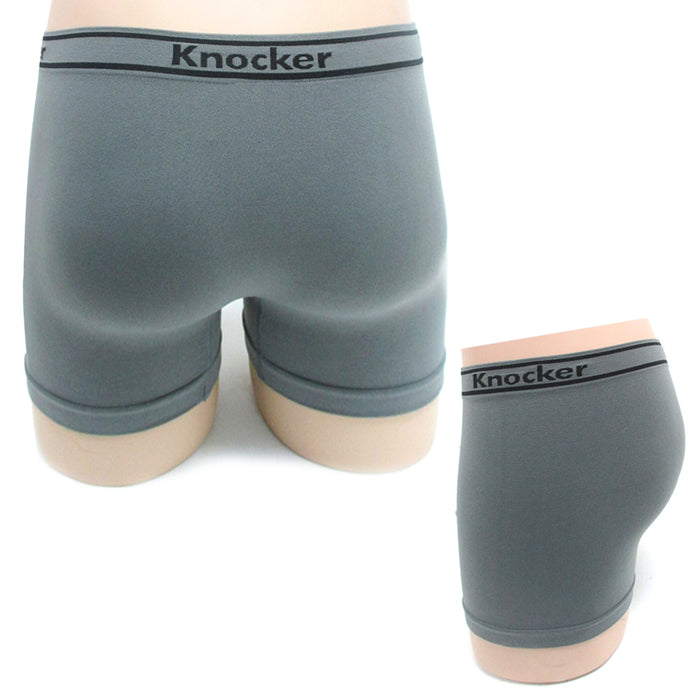 12PC Knockers Mens Seamless Boxers Briefs Underwear Athletic One Size Underpants