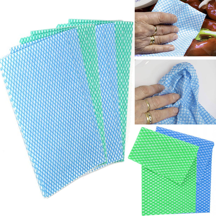 4 Pc E-Z J Cloths Dish Towels Kitchen Cleaning Rag Wipes Multi Purpose Reusable