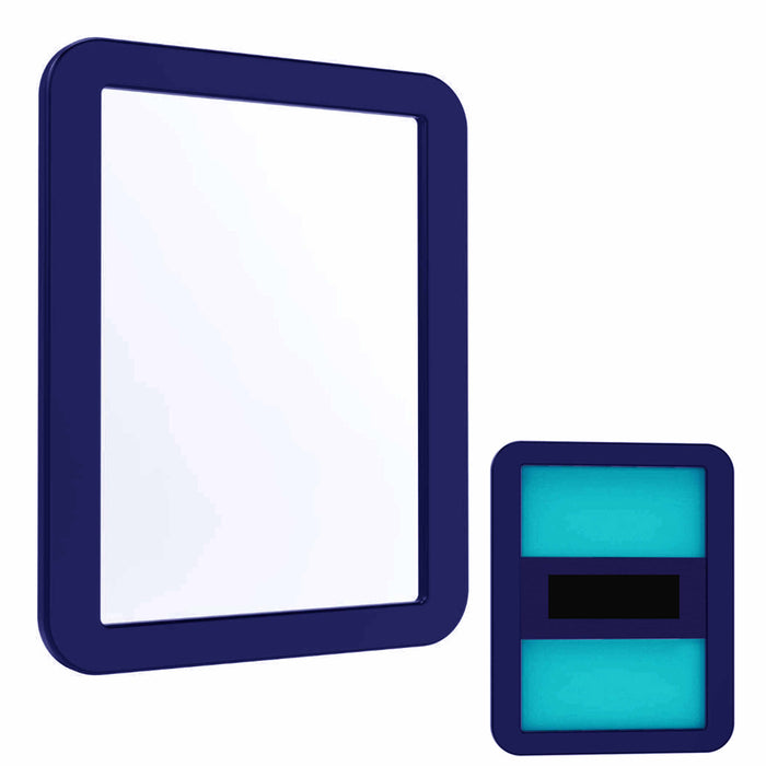 2 Pc Magnetic Locker Mirror 5"x7" Workshop Toolbox School Refrigerator Makeup