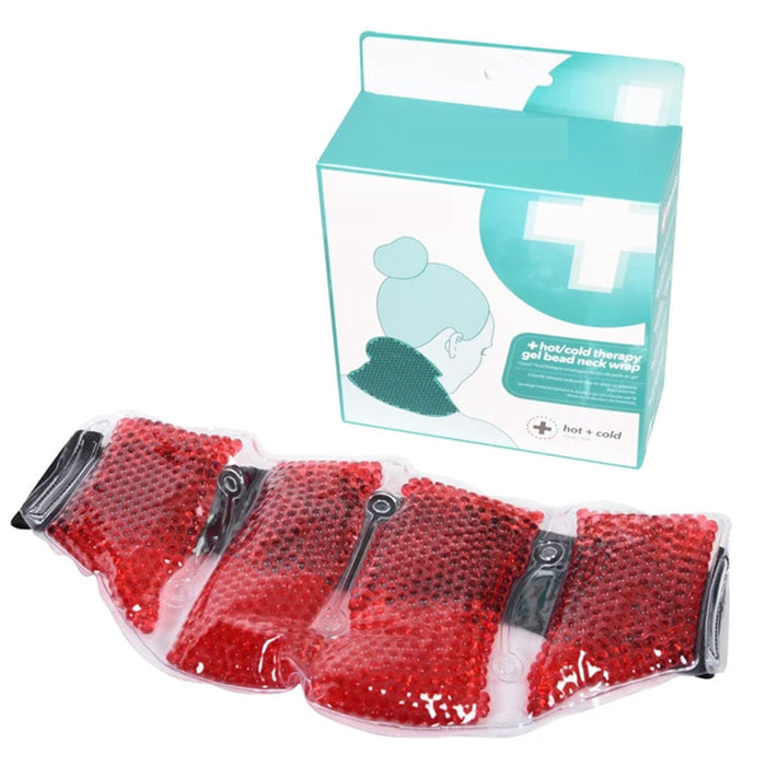Neck and Back Therapy Hot Cold Wrap Reusable Microwaveable Thermal Gel Bead Pain