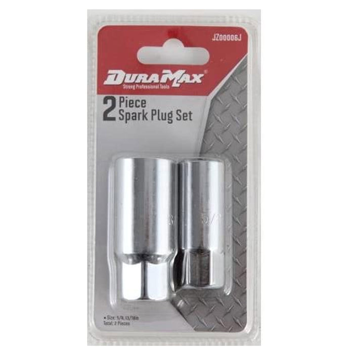 2 Pc Set 3/8 Inch Drive Spark Plug Socket 5/8" 13/16" Forged Steel Chrome Plated