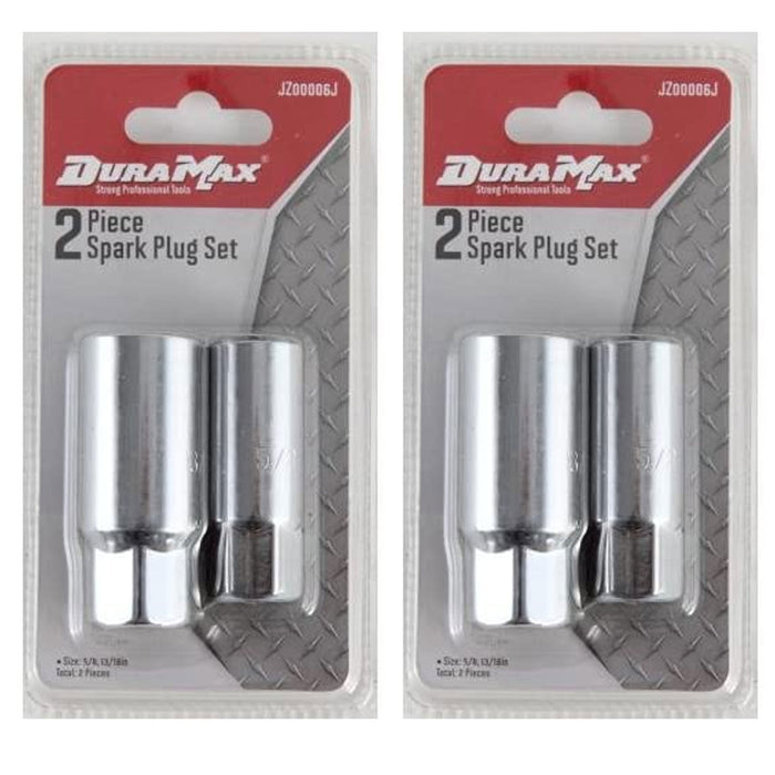 4 Pc Spark Plug Socket Set 3/8" Drive 5/8" 13/16" Chrome Plate Heat Forged Steel