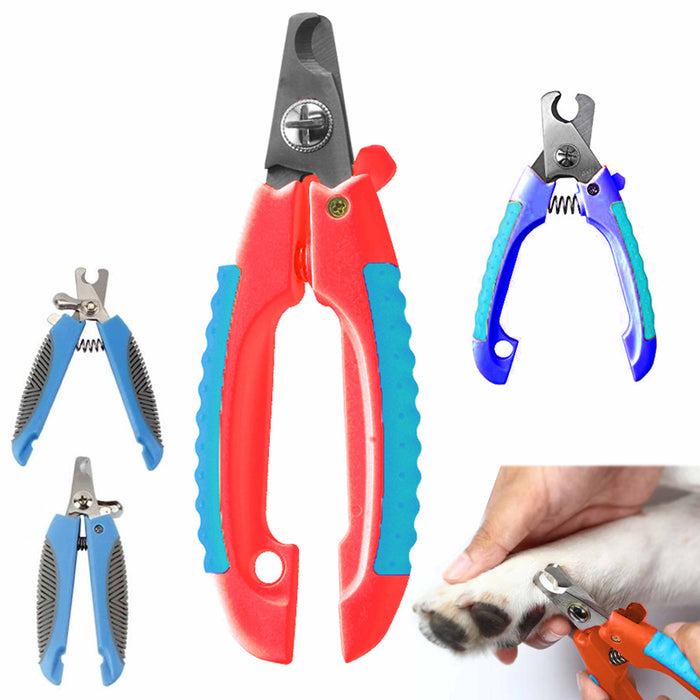 2 Dog Nail Clippers Small Large Trimmer Pet Cat Cutting Scissors Claw Care Tool