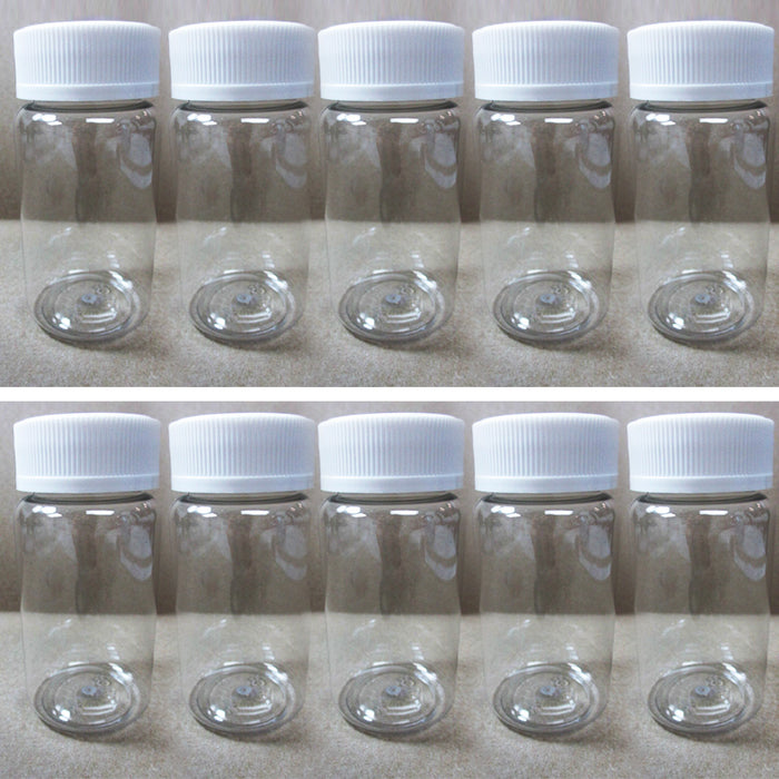 10Pc Empty Medicine Bottles Capsule Pill Case Light-proof Storage