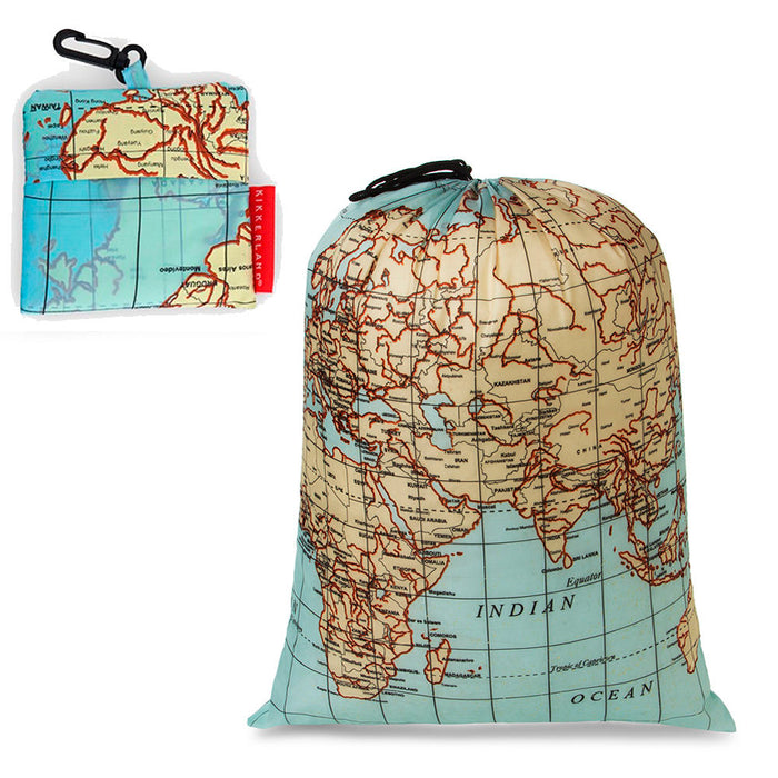 WORLD MAP TRAVEL DIRTY LAUNDRY BAG KEEPER KEEP YOUR DIRTY CLOTHES SEPERATE DORM