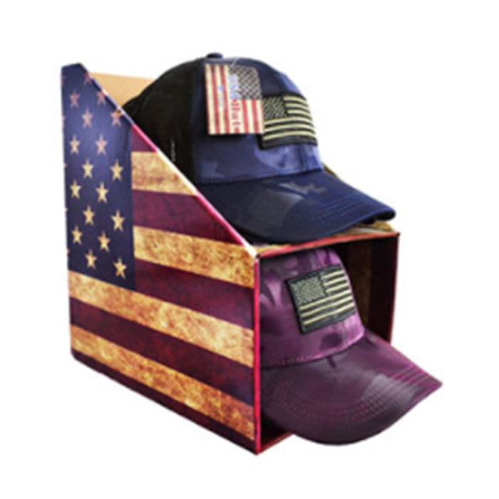 Mens Cotton Baseball Cap USA Army American Flag Tactical Trucker Hats Mesh Hat