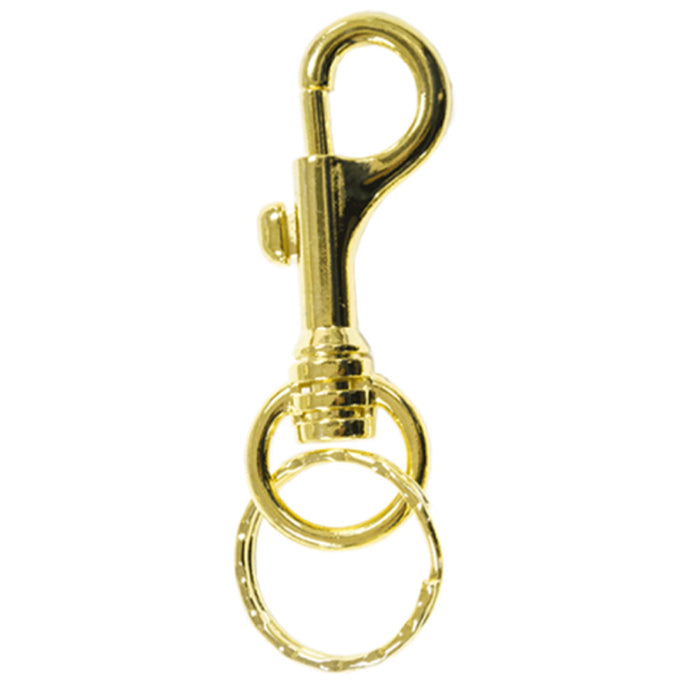 4 Pc Lobster Clasp Snap Hook Gold Metal Key Ring Lanyard Pendant Keychain Clip