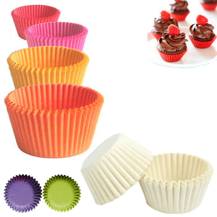 480 Pc Cupcake Liners Colorful Paper Baking Cups Muffin Mini Cake Mold Assorted