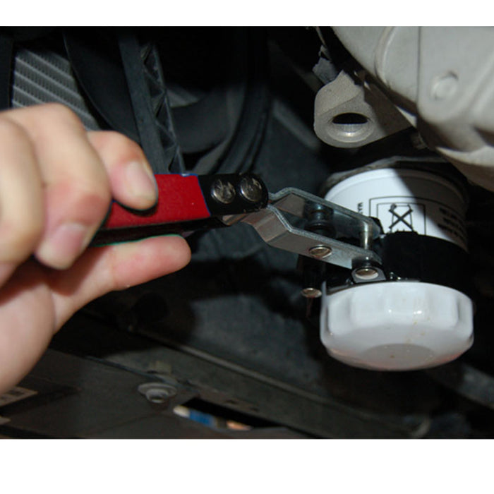 Swivel Oil Filter Wrench Adjustable 3-7/16" To 3-3/4" Stainless Steel Auto Tool