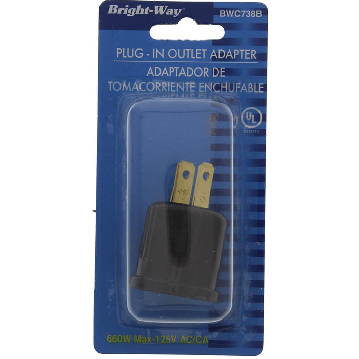 1 Pc Plug-In Light Bulb Screw Socket Outlet Adapter Lamp Holder Plug 2 Prong