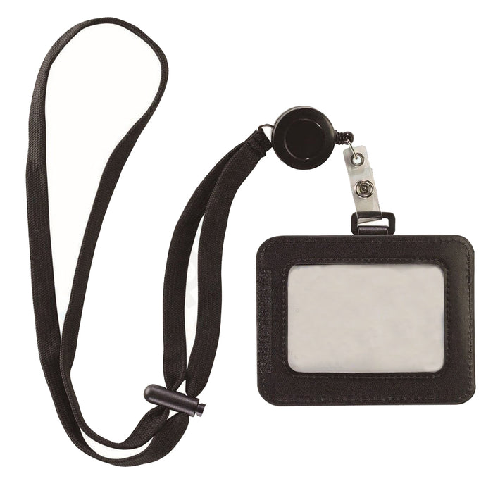 Lewis N Clark ID Badge Holder Durable Badge Reel RFID Blocking Card Holder Strap