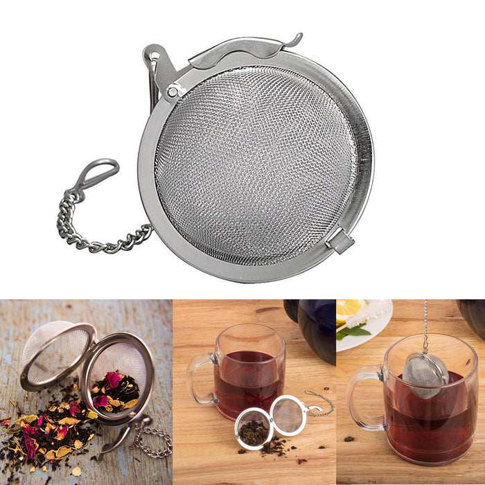 1 Tea Infuser Strainer Ball Stainless Steel Mesh Filter Diffuse Loose Leaf Herb