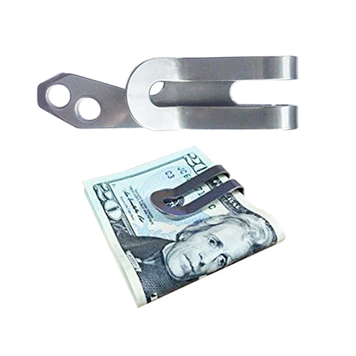 Utility Money Clip Bottle Opener Belt Clip Screwdriver Keychain Stainless Steel