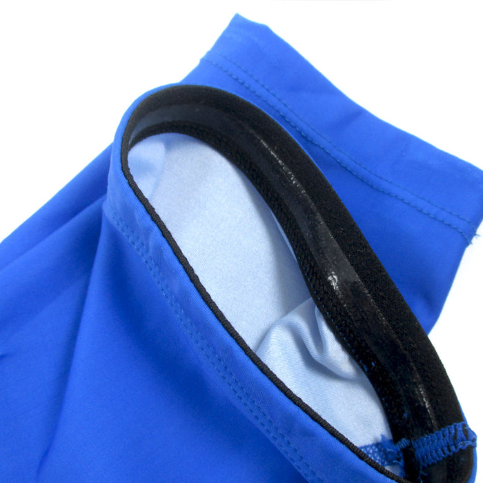 2 Small Calf Sleeve Leg Socks Compression Support Shin Splints Lycra Brace Blue