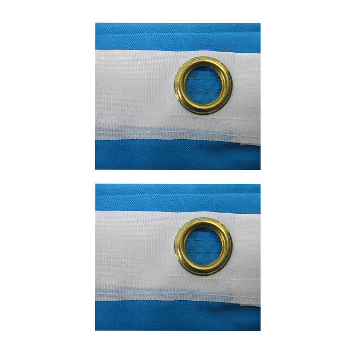 Argentina Flag 3' x 5' Banner Grommets Fade Resistant Premium Quality Soccer Cup