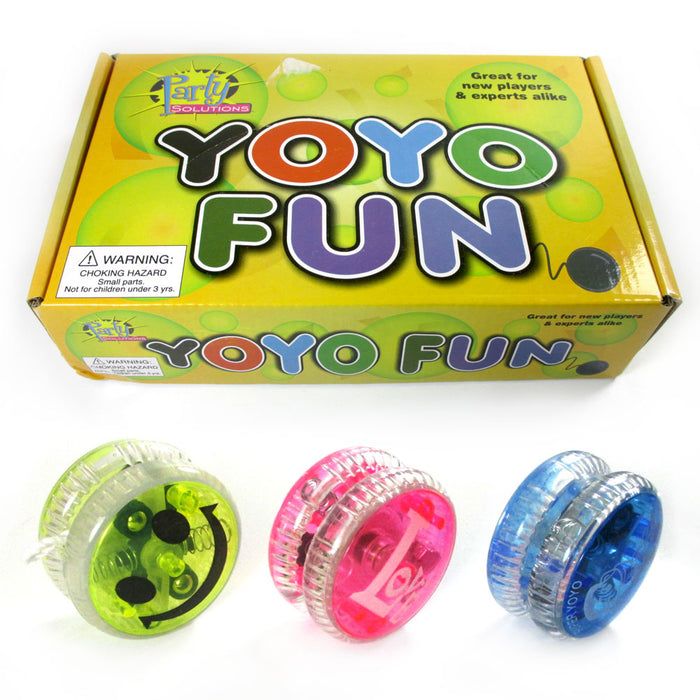 1 Flashing YoYo Ball Light Up Juggling Magic Toy Glow Moves Flashing LED Color