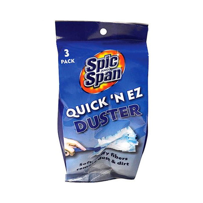 2 Pack Spic & Span Microfiber Disposable Duster Refills Clean Removes Dust Dirt