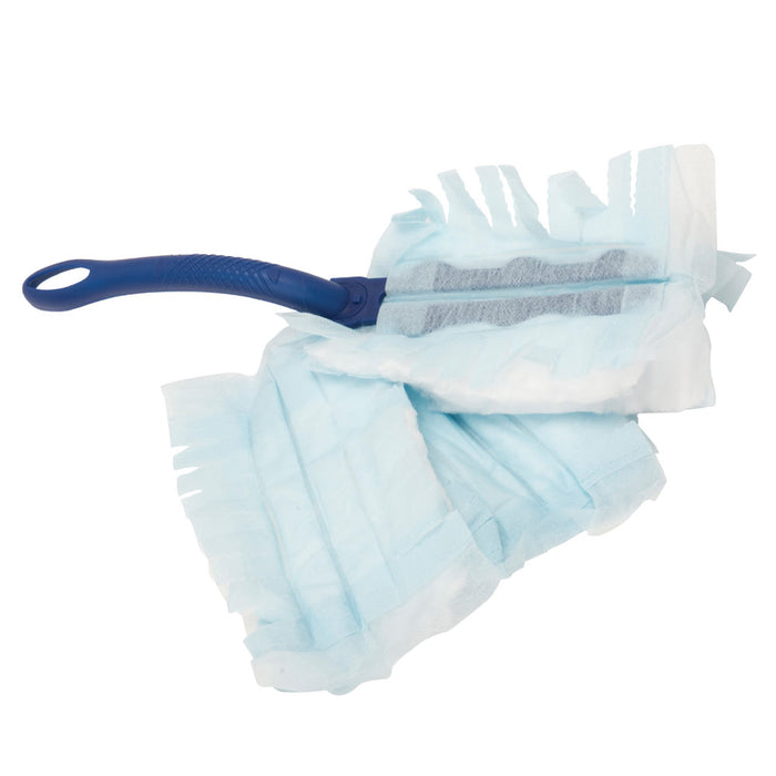 Reusable Unscented Duster with Handle & Refill Kit Clean Wall Floor Dirt Remover