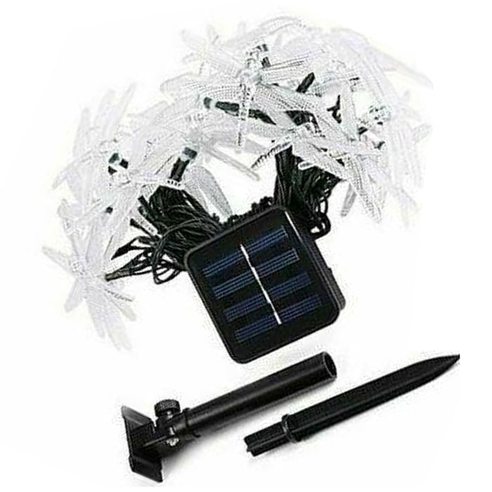 40 LED Solar Powered String Dragonfly Fairy Lights Party Outdoor Garden Decor