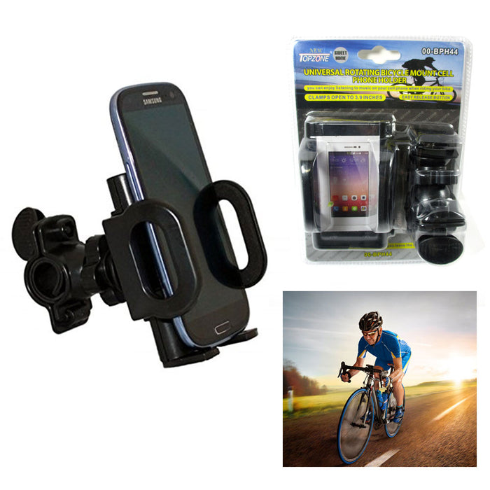Bicycle Cell Phone Holder Mount Universal Rotating Handlebar Bike GPS Cellphone