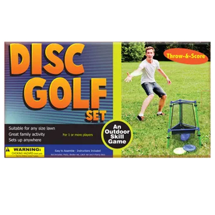 Disc Golf Set Basket Net Beginner Started Outdoor Game Family Fun Gift