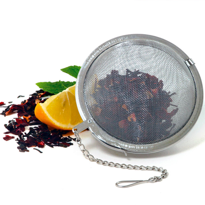 2 PC Stainless Steel Mesh Tea Ball Strainers Tea Fine Strainer Infuser Filters