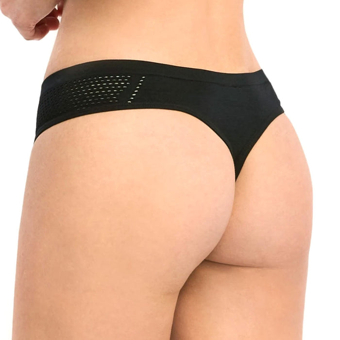 12 Womens Breathable Seamless Thongs No Show Pantie Low Rise Underwear One Size