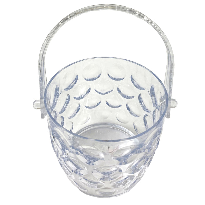 2 Plastic Clear Ice Bucket Container Cooler Wine Chiller Bar Party BPA Free 42oz