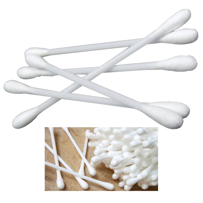 1000 Cotton Swabs Applicator Double Tipped Tip Bud Safety Ear Wax Makeup Remover