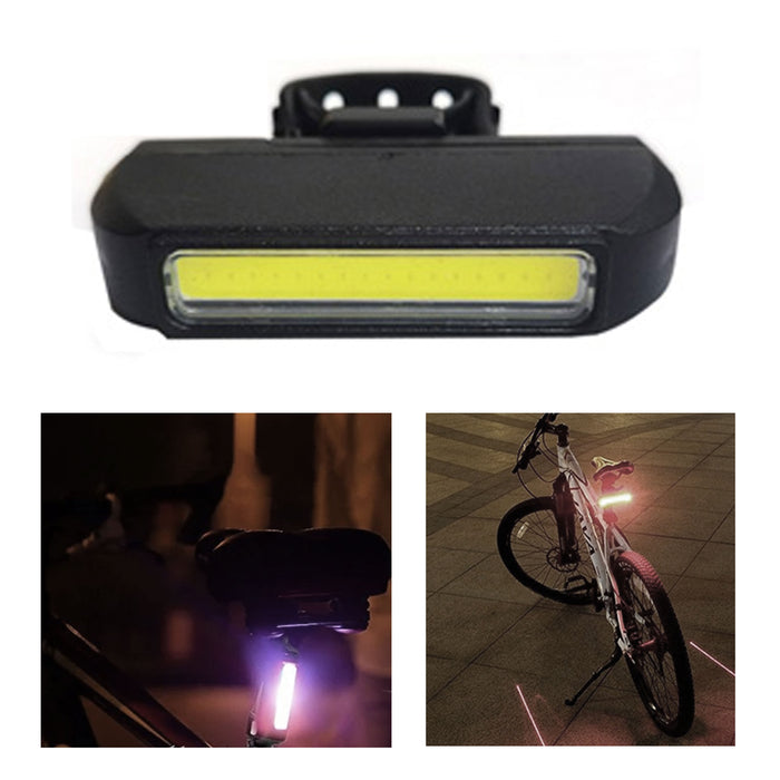 1 Pc Bright Bike LED Light Tail Headlight Bicycle Rear Cycling Flashlight 2xAAA