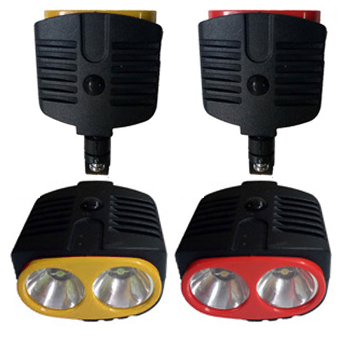 1 Pc Bright LED Dual Bike Light Tail Headlight Bicycle Flashlight Rear Cycling